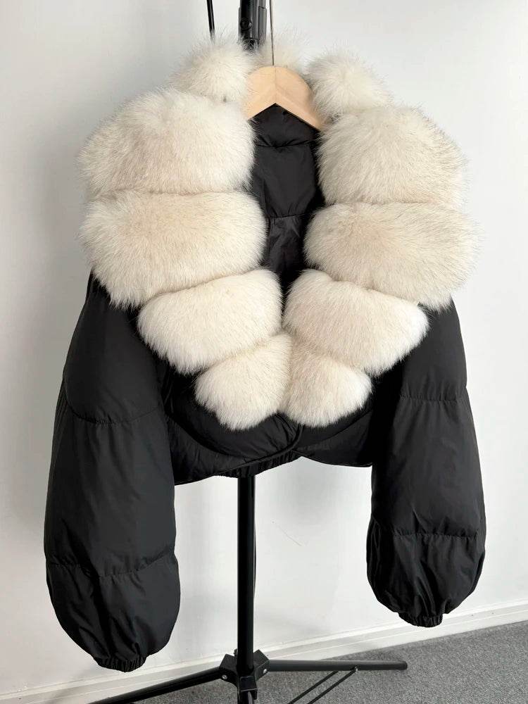 Luxury Fox Fur Down Parka - P12 Hub Europe