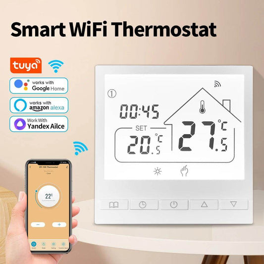 Smart Thermostat WiFi | LCD, Electric Floor/Boiler, Alexa, Google, Alice - P12 Hub Europe