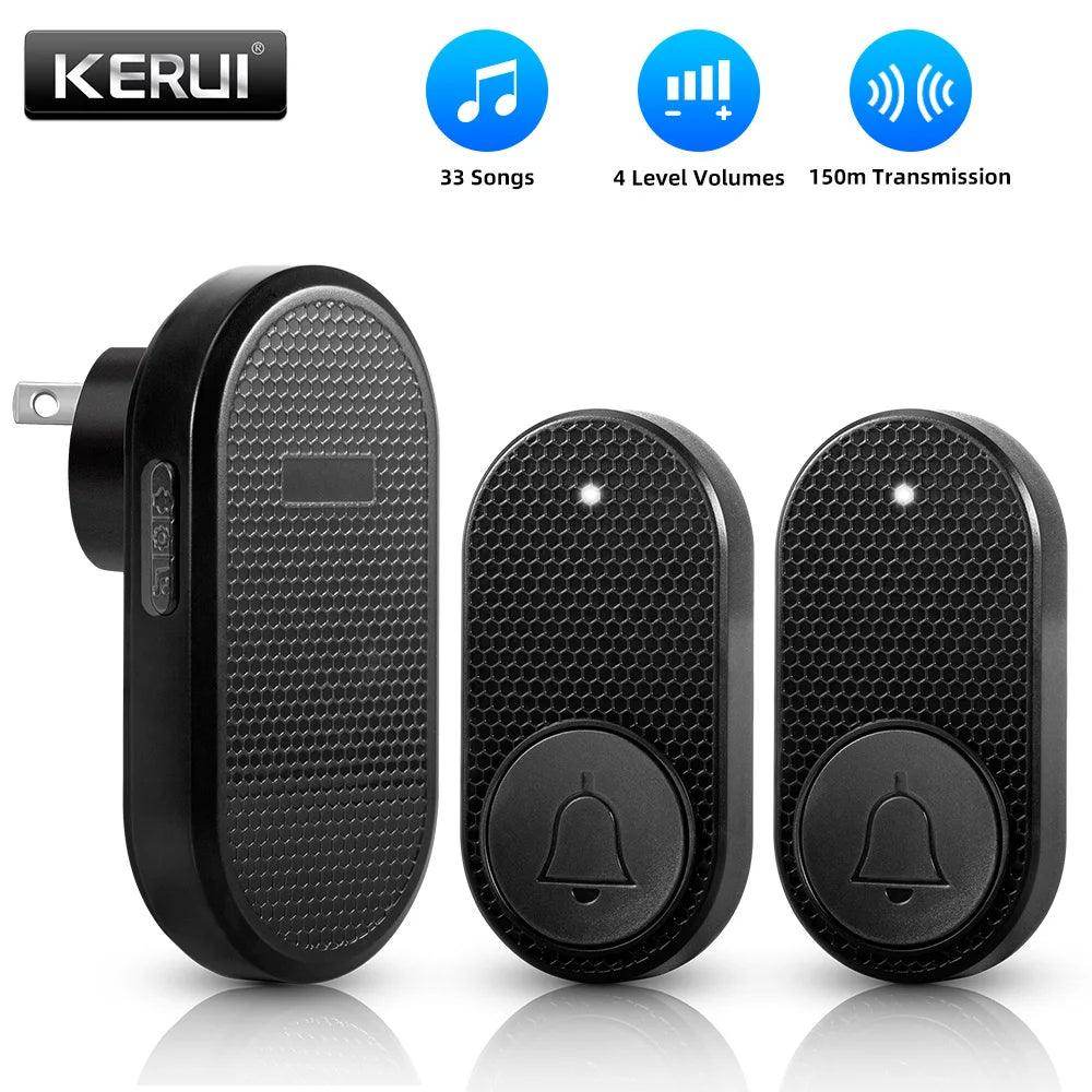 Doorbell Wireless | 32 Tunes, 4 Volume Levels, 150M Range, LED - P12 Hub Europe