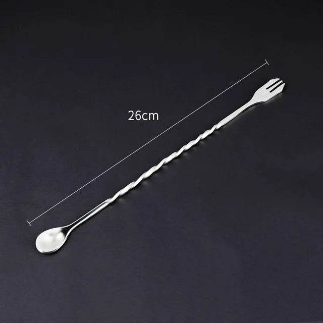 HOT Sale Stainless Steel Threaded Bar Spoon Swizzle Stick Coffee Cocktail Mojito Wine Spoons Barware Bartender Tools Accessories - P12 Hub Europe