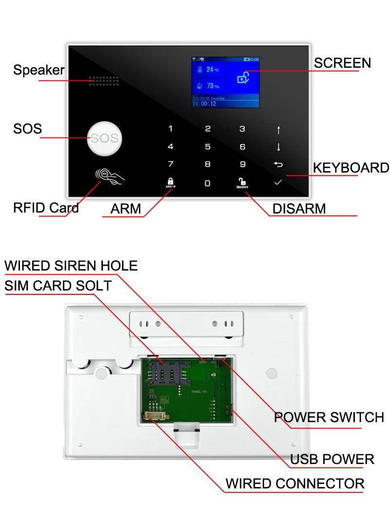Alarm Smart Earykong WiFi GSM - P12 Hub Europe