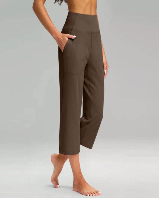 Women Elastic High Waist Capris - P12 Hub Europe