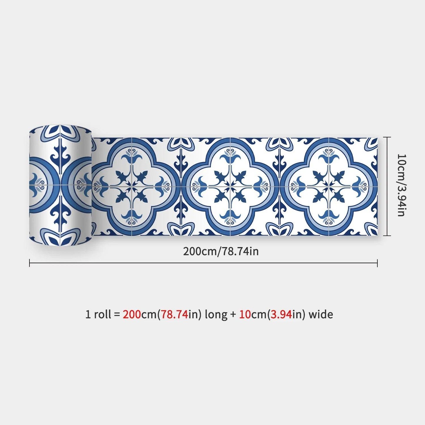 41 Styles Baseboard Stickers Waterproof Peel & Stick Waistline Wall Sticker Floor Border Sticker For Kitchen Bathroom 10x200cm - P12 Hub Europe