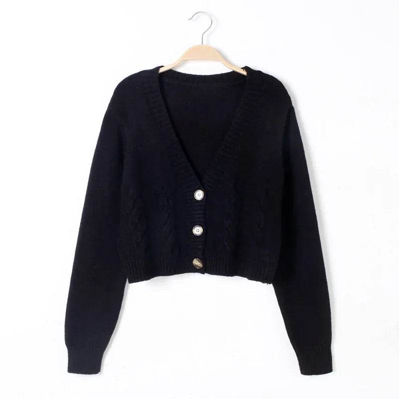 Twist Knit Cropped Cardigan - P12 Hub Europe