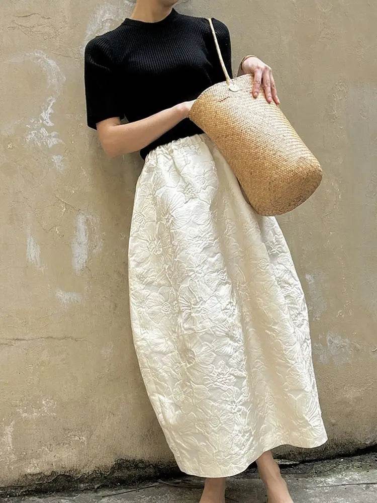 Women's Jacquard Maxi Skirt - P12 Hub Europe