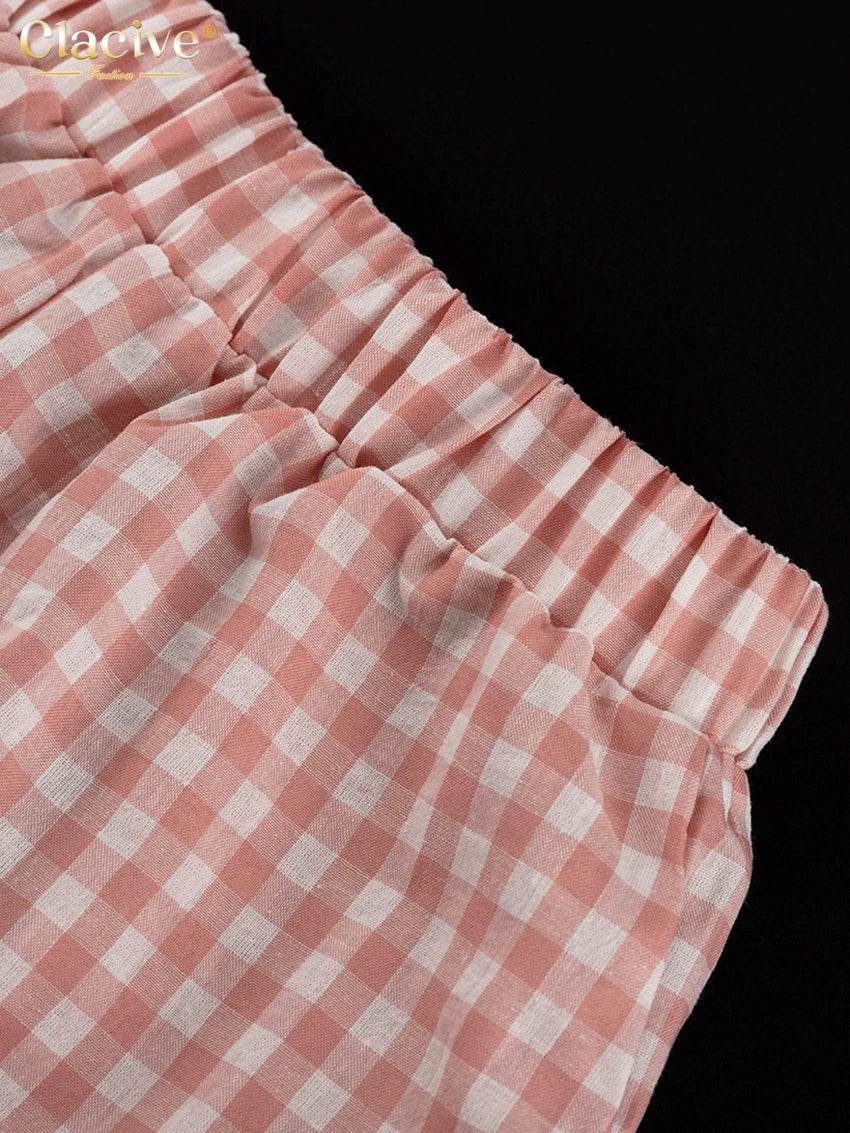 Clacive Stripe Ruffle Shorts Set - P12 Hub Europe