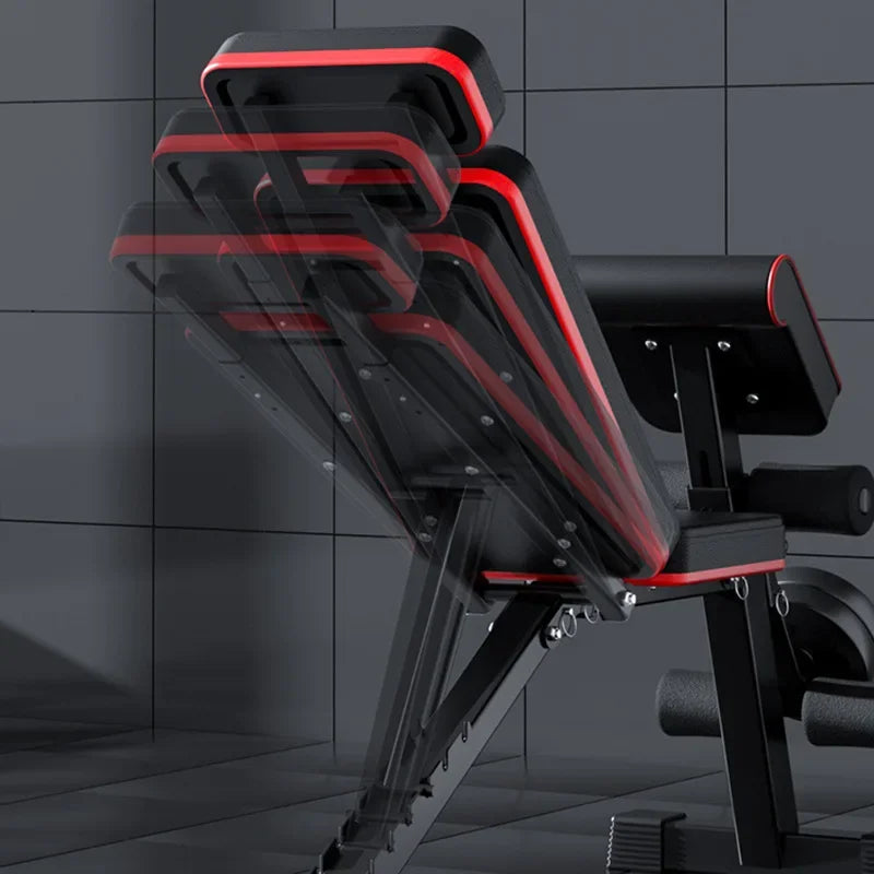2024  Hot Selling Adjustable Dumbbell Bench with Pulling Rope Home Gym Equipment Weight Bench Roman Chair Multi Sit Up Bench