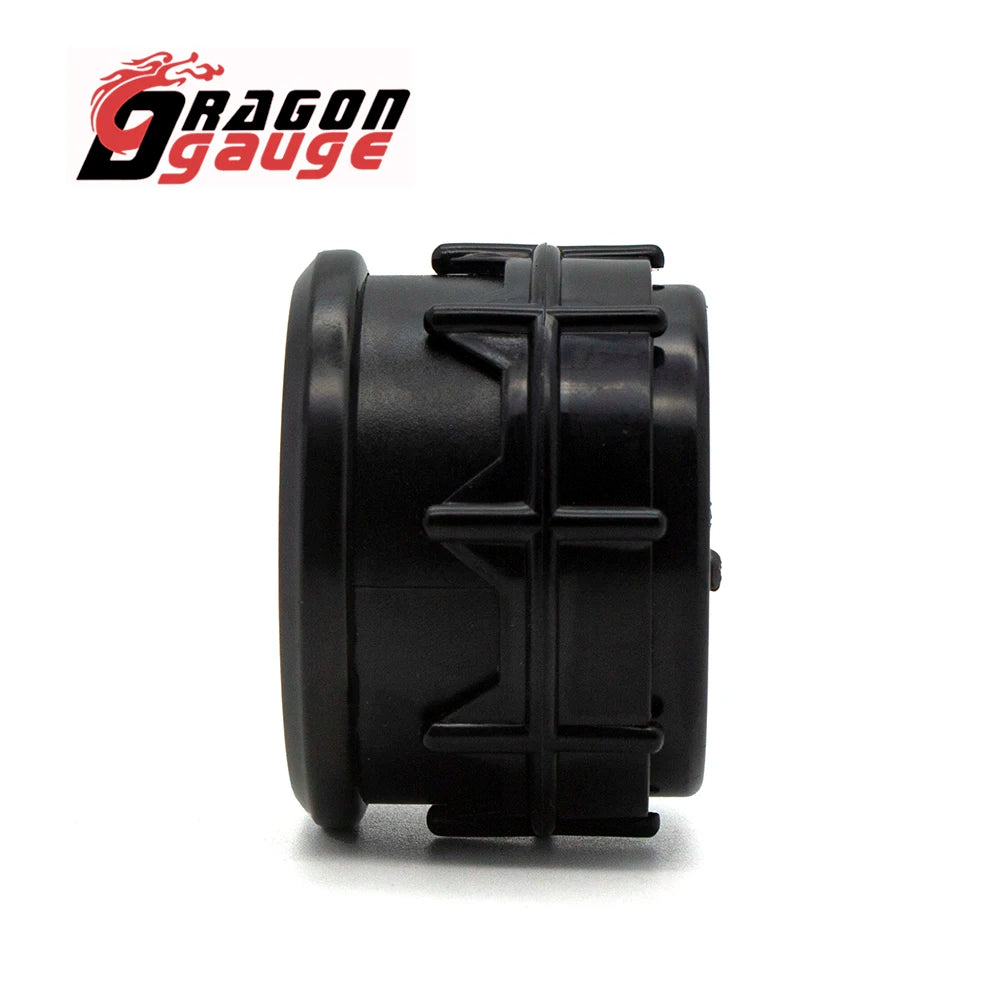 「DRAGON」 2" 52mm Car Fuel Level Gauge with Fuel Float Sensor Electronic Display 8-18V Automotive Gauge