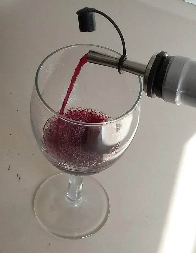 1PC Stainless Steel Oil Bottle Spout Pourer/Mouth with Stopper Flask Dry Red Wine Pot Bottle Cork Plug Olive Pourer Dispenser - P12 Hub Europe