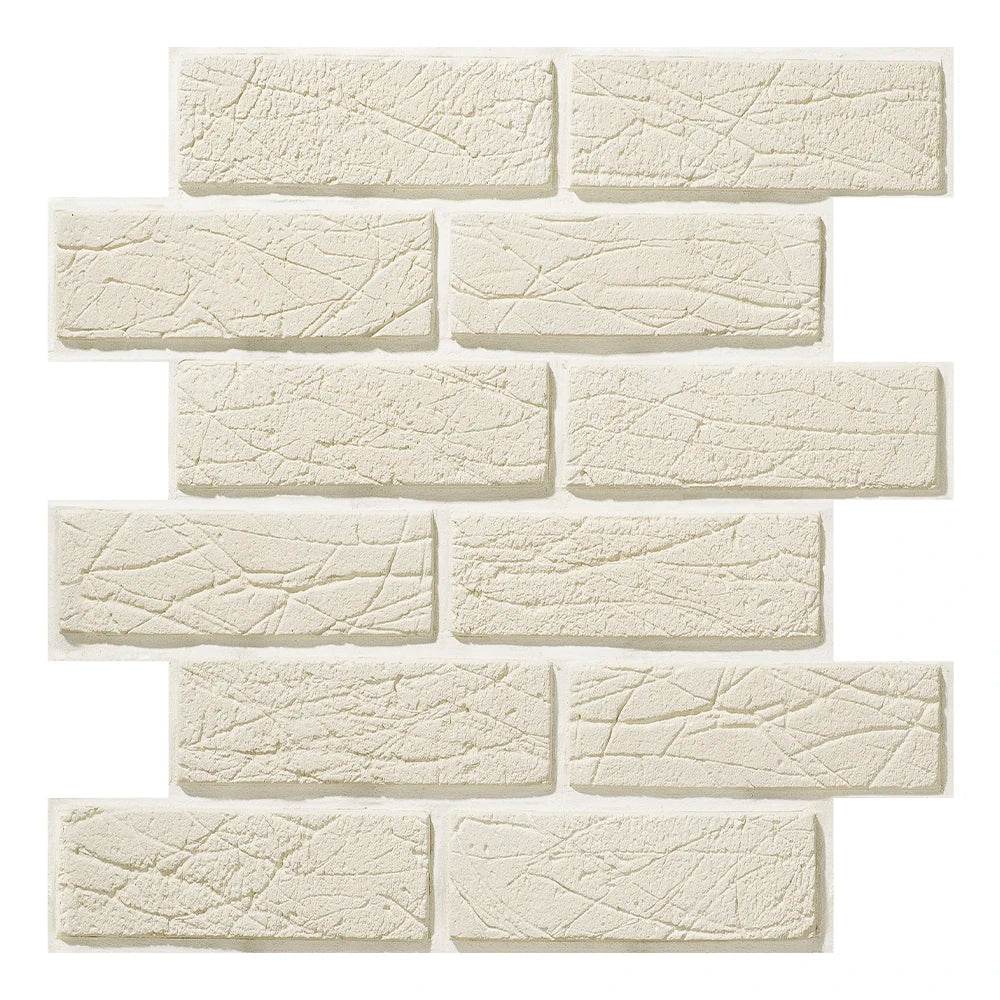 3D Wall Sticker Self-adhesive Faux Brick Wall Panel Peel and Stick Tile Backsplash for Kitchen Bedroom Waterproof Tile Sticker - P12 Hub Europe