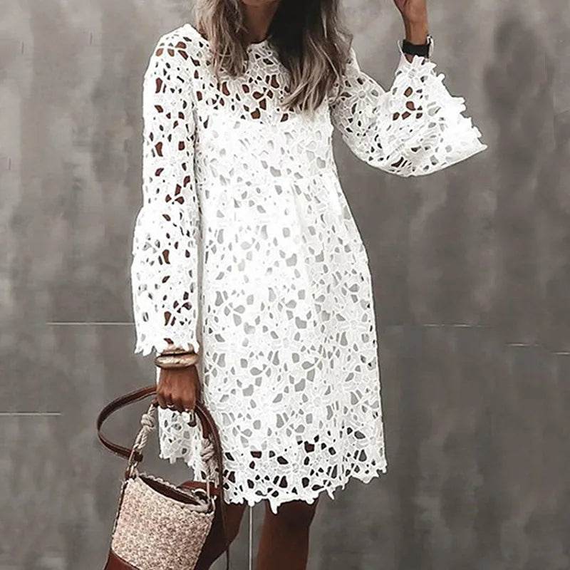 Ethnic Lace Knee Dress - P12 Hub Europe