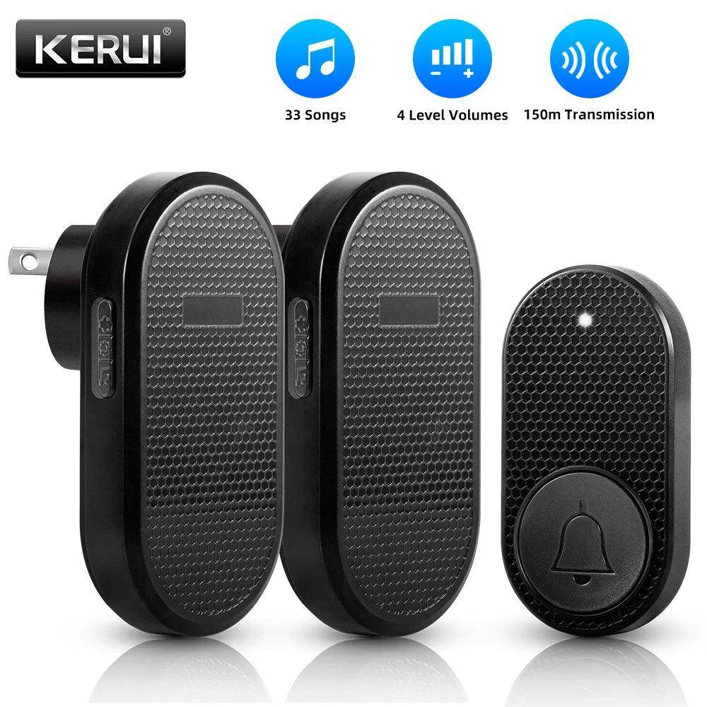 Doorbell Wireless | 32 Tunes, 4 Volume Levels, 150M Range, LED - P12 Hub Europe