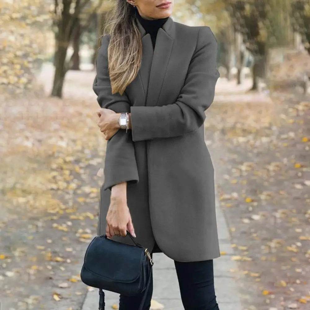 Office Lady Wool Blend Coat - P12 Hub Europe