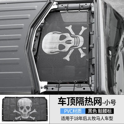 Sansour Car Roof Mesh Bikini Top Sunshade Cover UV Sun Shade Mesh for Jeep Wrangler JL Gladiator 2018+ Car Accessories Styling