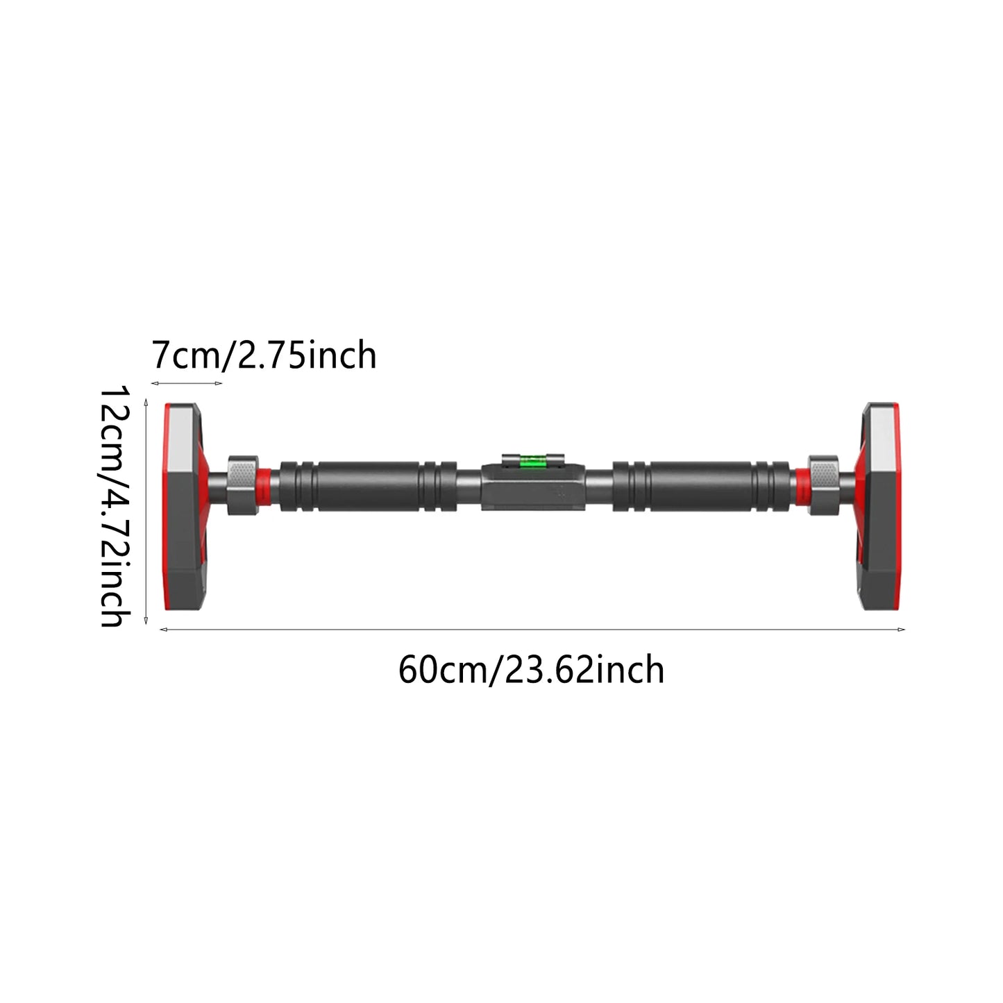 Training Horizontal Bar Non-Slip Telescopic Chin Up Bar Fitness Training Bar Anti-Reversing Sit Up Bar Exercise Equipment