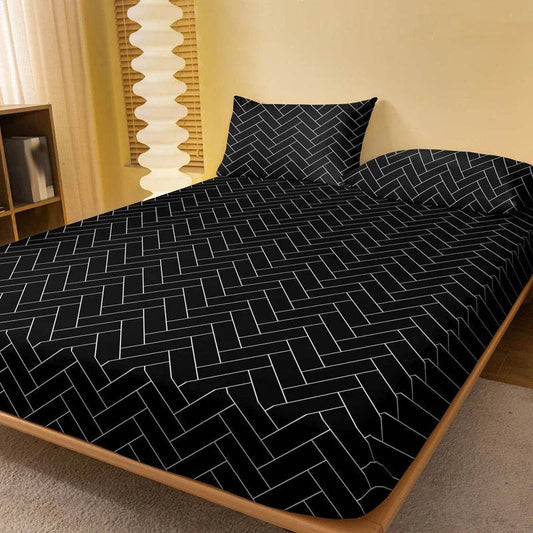 1 Piece Of Harrow Porcelain Pattern Frosted Bedsheet, Bedroom Printed Bedspread, Bedding (Excluding Pillowcases) - P12 Hub Europe