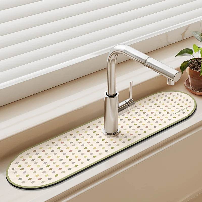 Diatomite Sink Faucet Drain Pad Absorbent Drying Mat For Kitchen Countertop Kitchen Sink Splash Mat Non-slip Table Mat - P12 Hub Europe