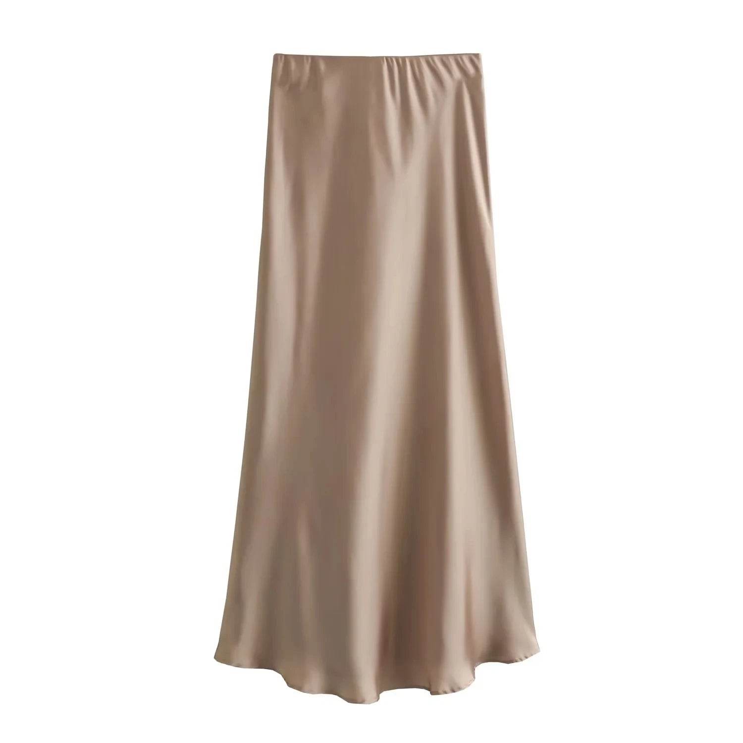 Women's Flowing Satin Midi - P12 Hub Europe