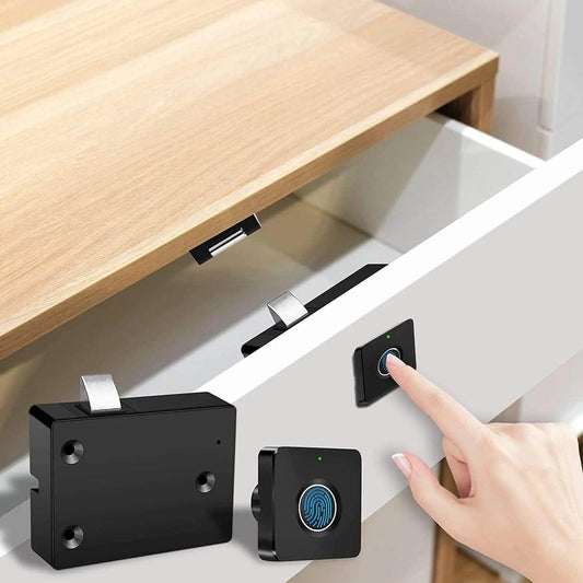 Fingerprint Drawer Lock Keyless Rechargeable, Biometric Security - P12 Hub Europe