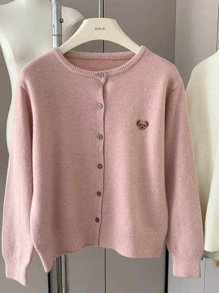 Cartoon Embroidery Cardigan - P12 Hub Europe