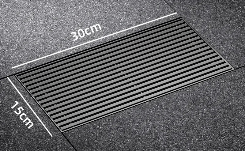 Large Floor Drain 304 Stainless Steel 12/15/20cm Square Linear Bathroom Floor Drains Outdoor Courtyard Large Diameter Drain