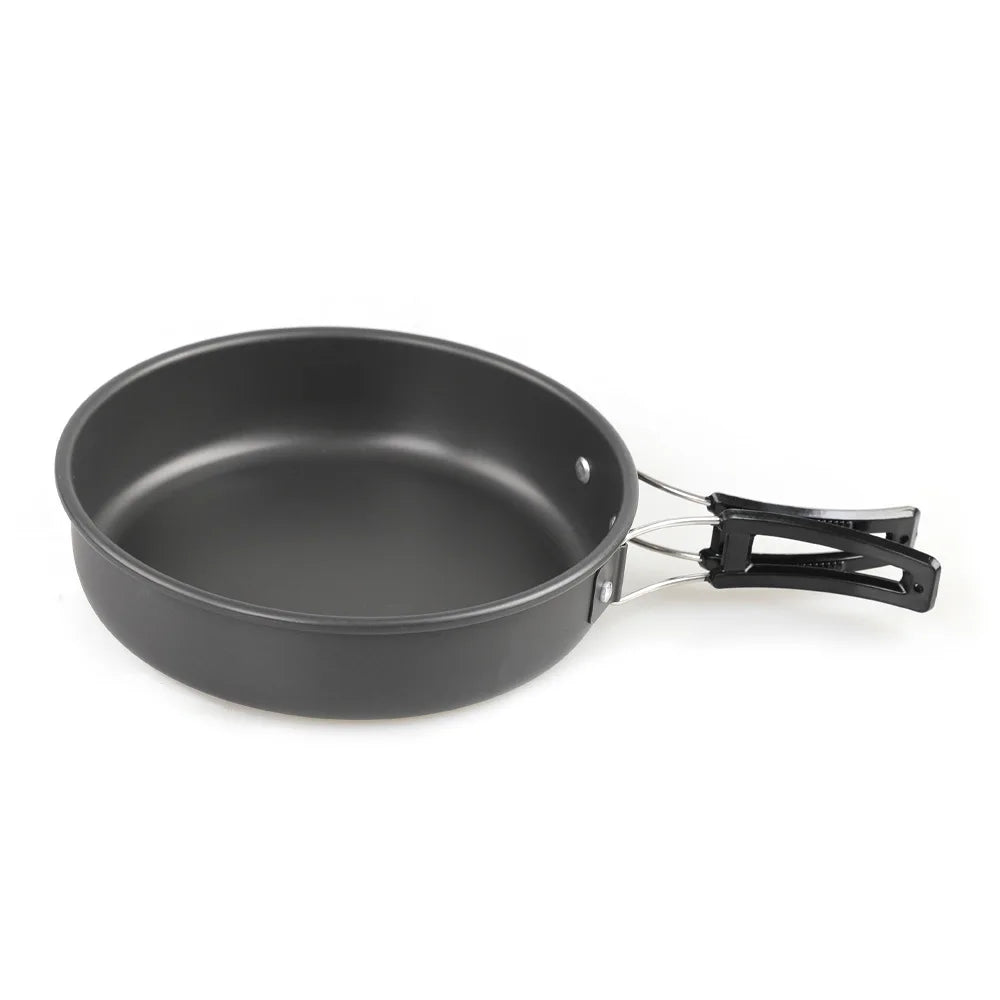 Camping Alloy Cooking Pan 18cm 20cm 22cm Non-Stick Fry Pan