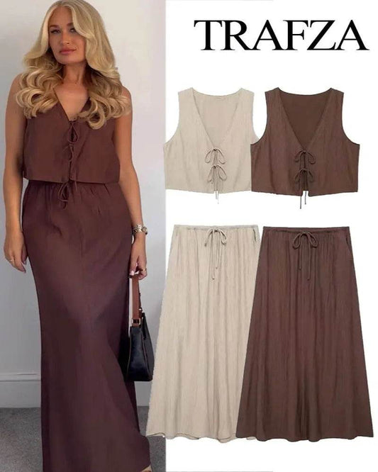 Chic Vest Skirt Suit - P12 Hub Europe