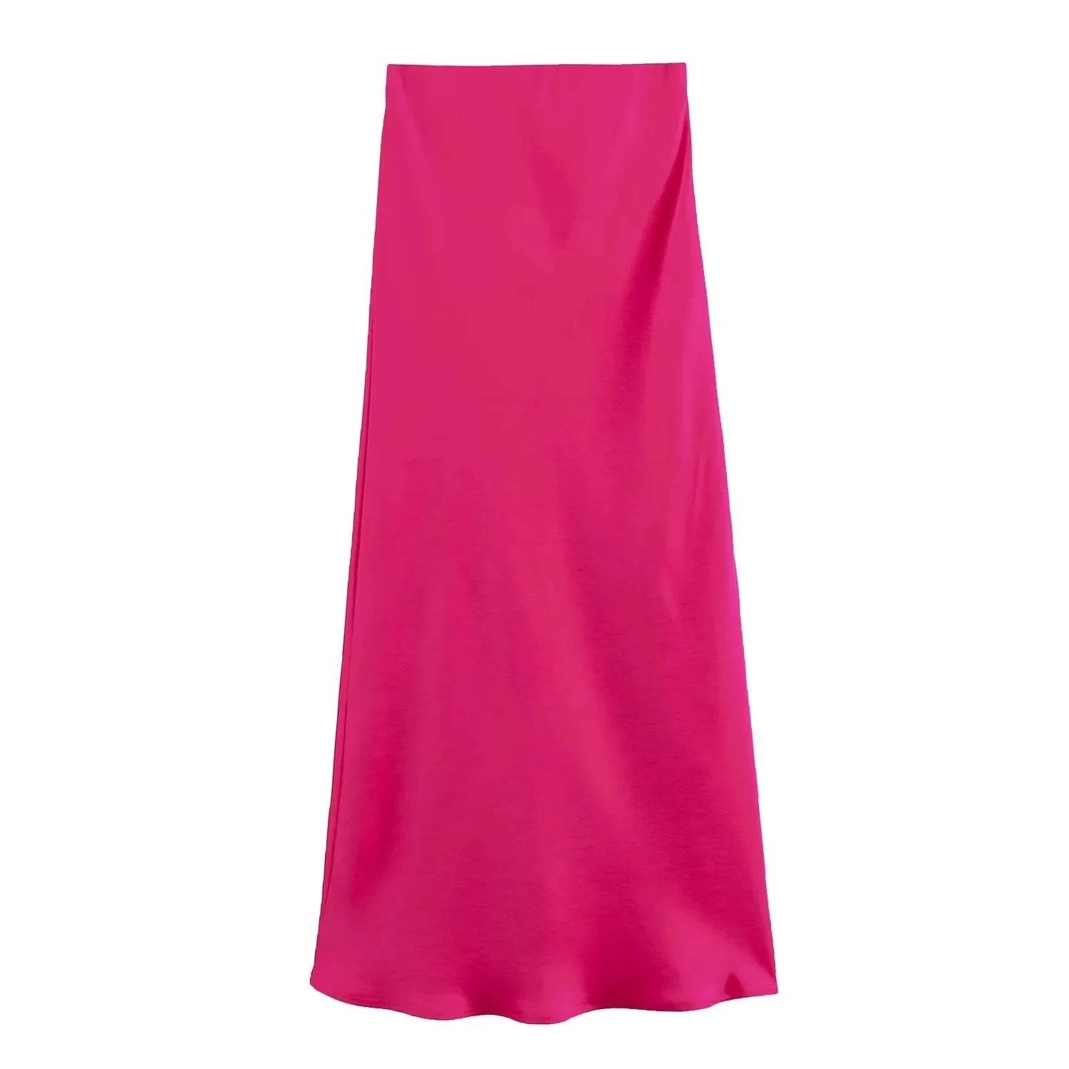 Women's Flowing Satin Midi - P12 Hub Europe