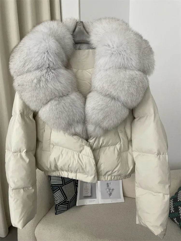Short Fox Fur Down Puffer - P12 Hub Europe