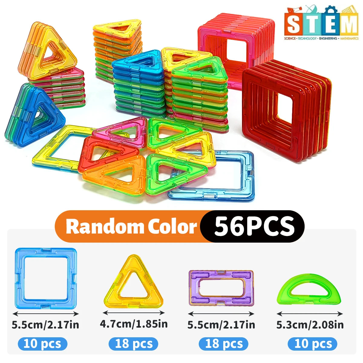 Magnetic Building Blocks DIY Magnets Toys medium size STEM Toys Construction Toys Learning Educational Magnet Toys