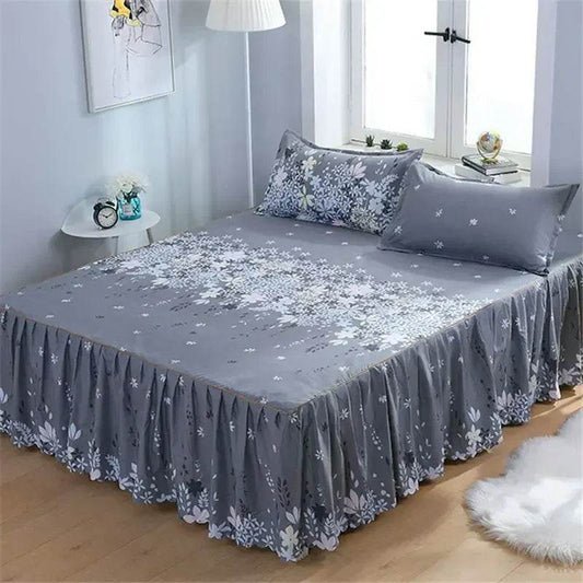 Stylish Single-piece Bed Circumference Skirt, Korean Version Bedspread & Coverlet, Fade-Resistant Design - P12 Hub Europe