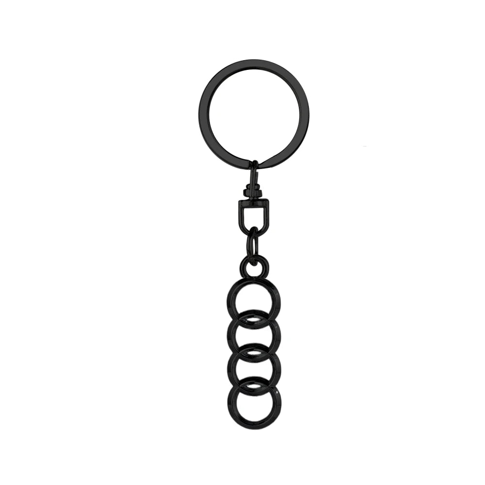3D Metal/Leather Car Logo Key Chain Keyring Auto Interiors Accessories For Audi Sline A1 A2 A3 A4 A4L A5 A6 A7 A8 A8L TT Q1 Q2