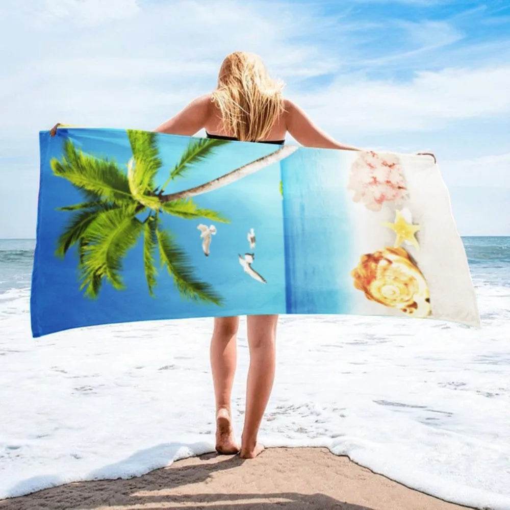 Quick Drying Microfiber Towels Beach Mat Sports Bathroom Luxury Travel Shower Towel Large Sand Free for Adults Body Dry Towels - P12 Hub Europe