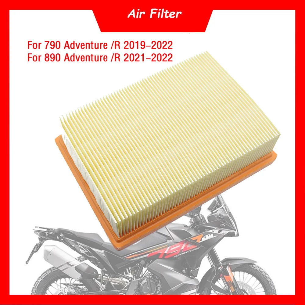 Motorcycle Replacement Engine Air Filter Cleaner Air Intake Filter Element For KTM 790 890 Adventure R Rally 2019-2022