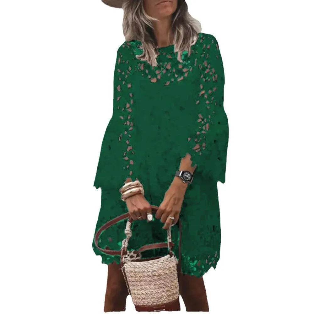 Ethnic Lace Knee Dress - P12 Hub Europe