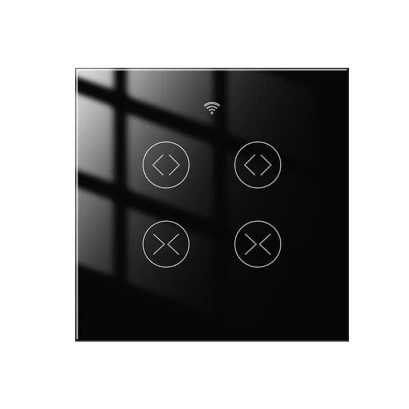 Tuya SmartLife WiFi RF 2 Gang Double Curtain Blind Switch for Roller Shutter Electric Motor With Alexa Google Home Voice Control