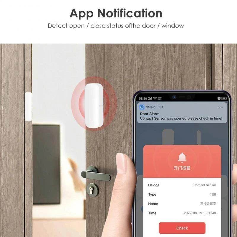 Sensor Door Tuya WiFi Smart Home - P12 Hub Europe