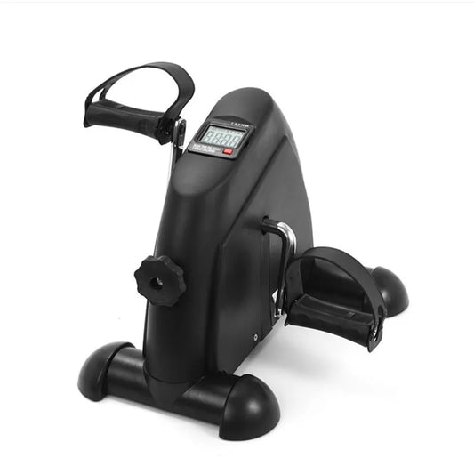 Home Gym Fitness Mini Pedal Stepper Adjustable Indoor Cycling Bike Leg Physical Therapy Tool with LCD Monitor Exercise Equipment
