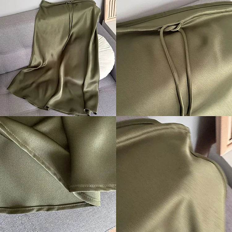 Women's Satin Maxi Skirt - P12 Hub Europe