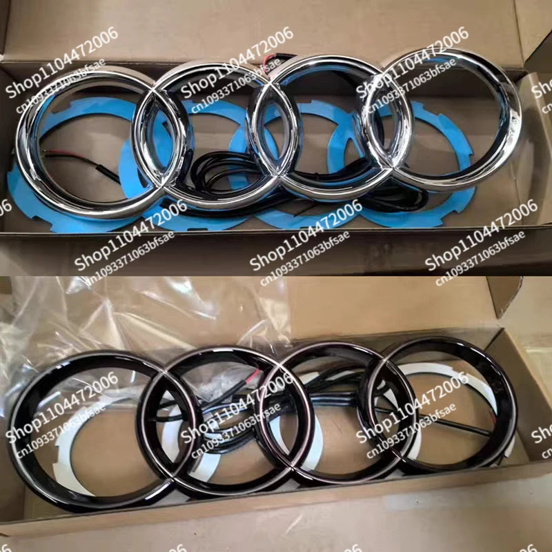 249mm/273mm/285mm Audi Car LED Front Grille Logo Lamp For AUDI A3 A4 A5 A6 A7 A8 S3 S4 S5 S6 S7 Q3 Q5 Q7 TT Static Light