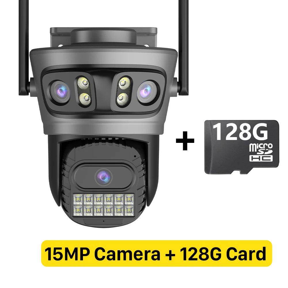 Outdoor Camera 20MP/15MP 4-Lens 10X Zoom, AI Track, Color Night - P12 Hub Europe