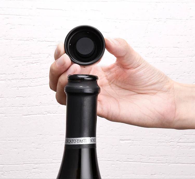 1/2Pcs Vacuum Red Wine Bottle Cap Stopper Silicone Sealed Champagne Bottle Stopper Reusable Retain Freshness Wine Plug Bar Tools - P12 Hub Europe