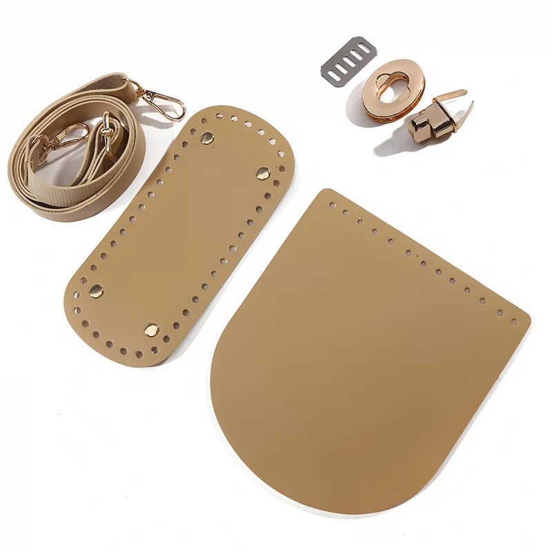 1/6pcs Handmade Bag Bottom Flap Cover Hardware For Bags DIY HandBag Shloulder Straps For Knitting Bags Handbag Crossbody Bags