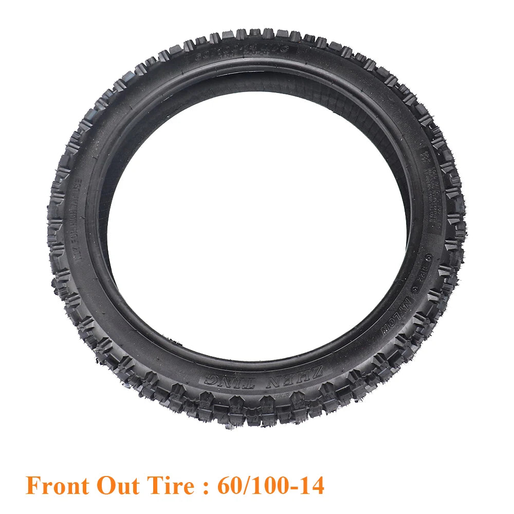 Off Road Tire 60/100-14 with Inner Tube 2.50-14 for Dirt Pit Bike Motocross Off Road Motorcycle 14 inch Front Wheel