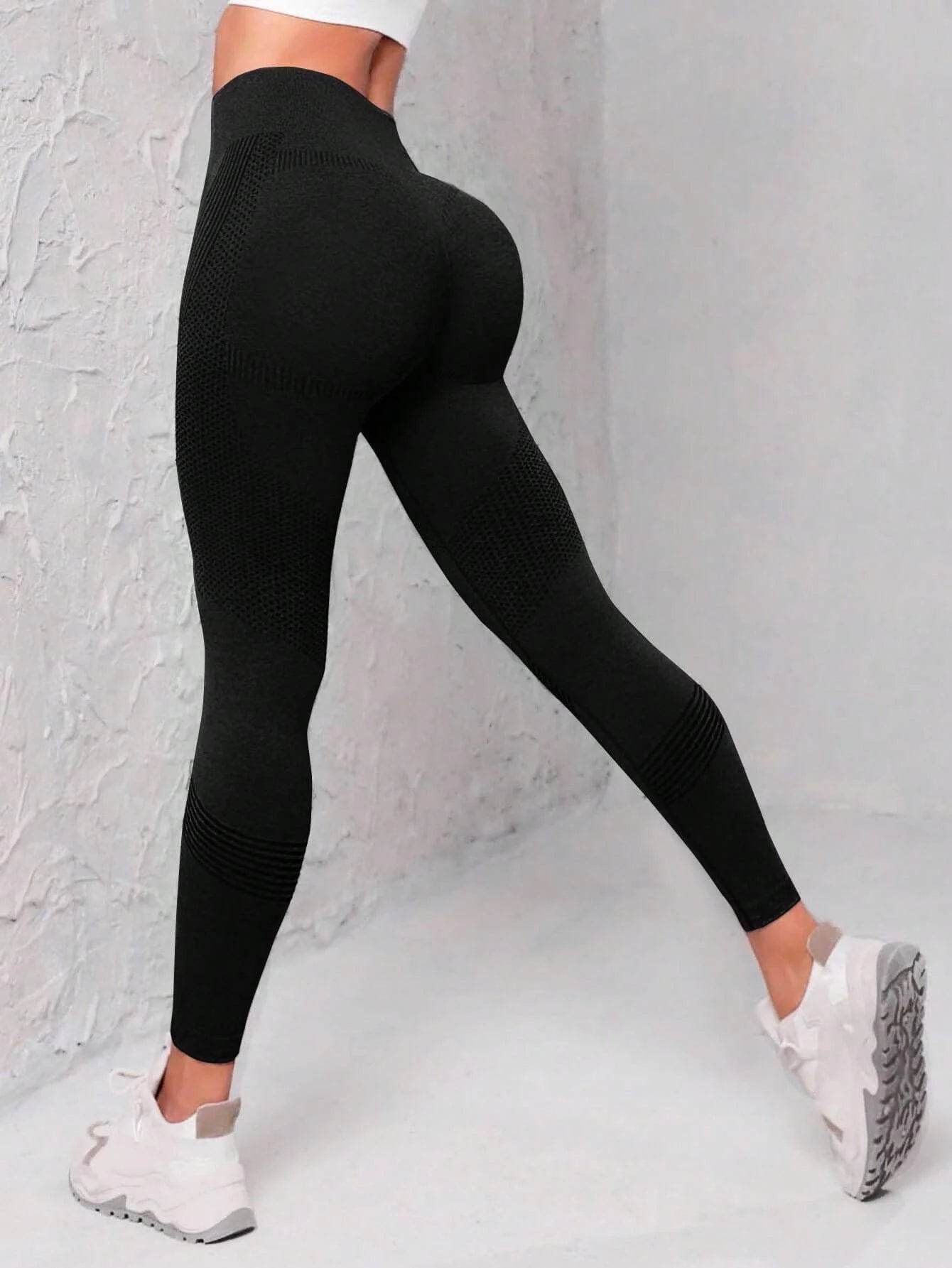 Seamless Wide Waistband Sports Leggings - P12 Hub Europe