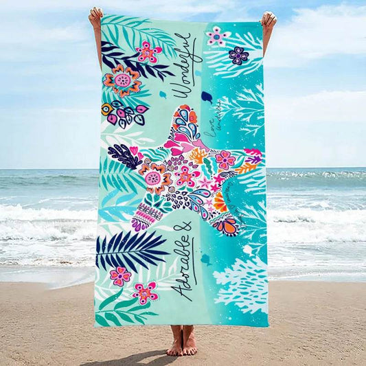 1 large-sized ocean element with increased water absorption and comfortable beach towel - P12 Hub Europe