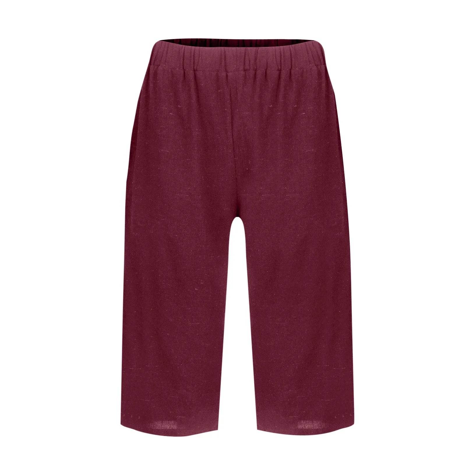 High Waist Solid Workout Capris - P12 Hub Europe