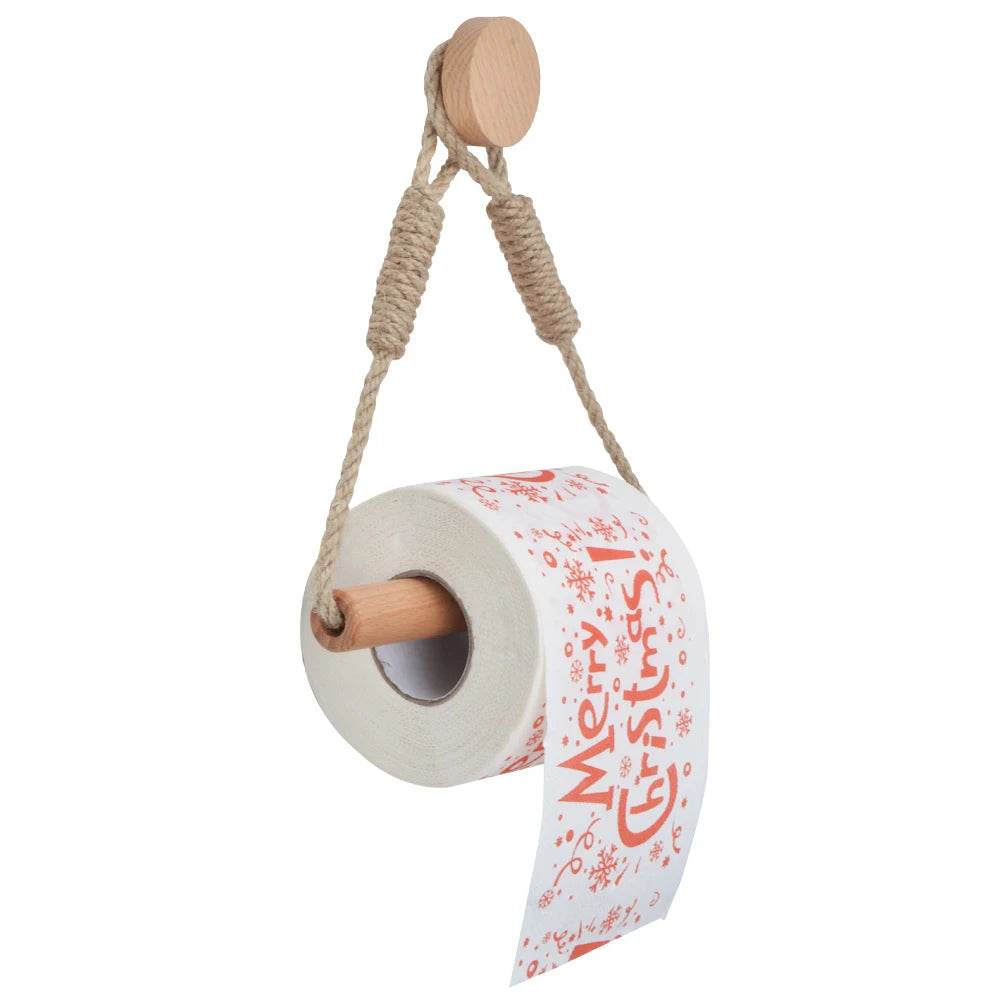 Toilet Paper Holder Wall Mounted WC Washroom Bathroom Accessories Wooden Rolling Paper Tissue Holder for Toilet Towel Rack - P12 Hub Europe
