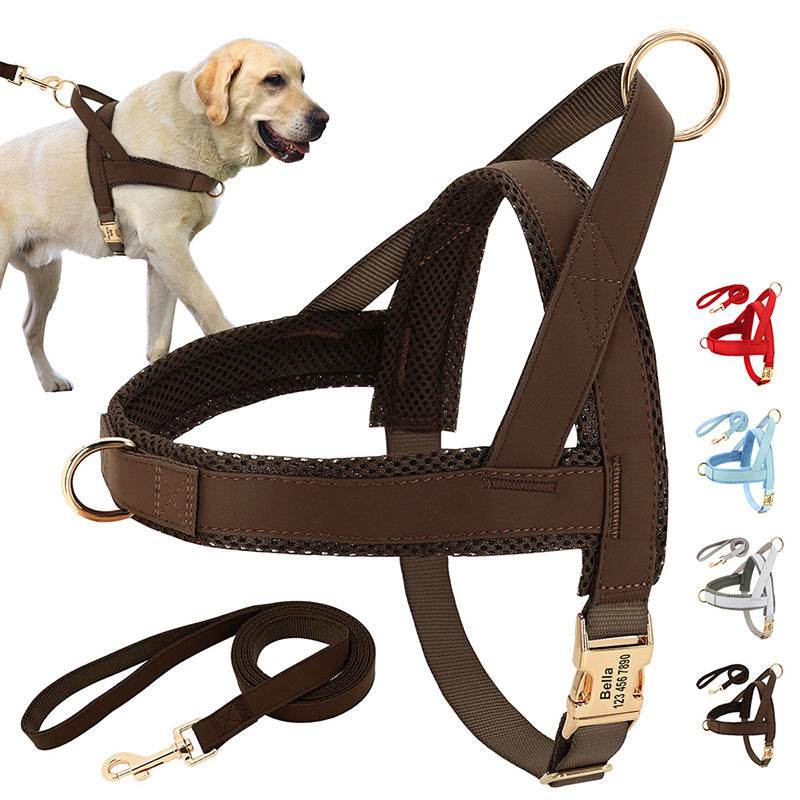 Lettering Large Dog Vest Chest Harness - P12 Hub Europe
