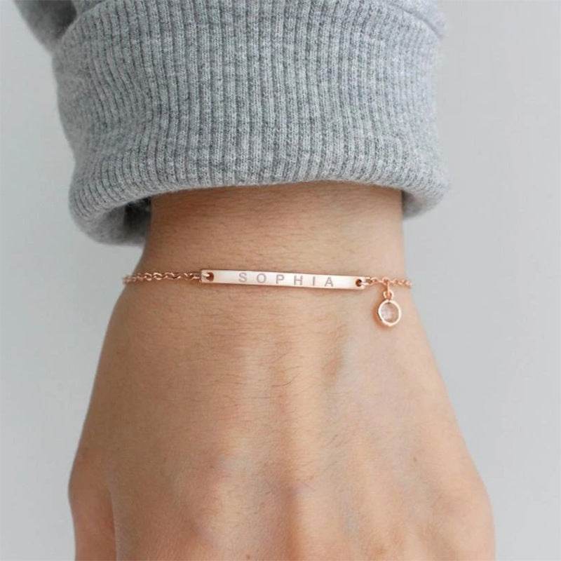 Fashion Personalized Custom Birthstone Bracelet - P12 Hub Europe